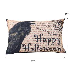 Felice Halloween 20x13 ''cuscino di corvo forniture per le vacanze di Halloween - Product Image 5