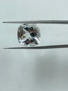 Top Quality White <b>Colour</b> Natural White Topaz Loose Gemstone <b>Cushion</b> Cut 27.00CTS 14mm For Jewelry Making - Product Image 4