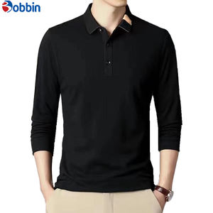 Chemise à manches longues pour homme, design tendance et professionnel, nouveau modèle, chemise polo pour l'automne, vêtements de travail de bureau, logo personnalisé - Product Image 1