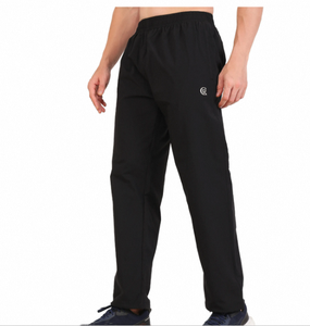 Pantalon de jogging décontracté pour homme, coupe moderne, léger, taille élastique, noir, en tissu ripstop, avec poches, qualité standard - Product Image 3