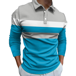 Polo versátil para hombre, ideal para el día a día, actividades al aire libre, entrenamiento en el gimnasio, correr, tenis, ciclismo, golf, venta al por mayor. - Product Image 1