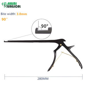 Pinza Kerrison de Acero Inoxidable, Manual, Negra, 90 Grados, Ancho de Mordida 1.0 mm, Certificación CE, Instrumento de Cirugía General y Ortopedia - Product Image 3