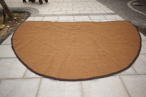 Tapis de tente en fibre de coco naturelle, rond, tissé, pour le camping, tapis de sol écologique, tapis de glamping extérieur, taille personnalisée, qualité d'exportation - Product Image 4