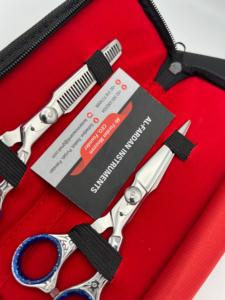 Hair Cutting Scissors Set Professional J2 Japanese Stainless Steel Barber Salon <b>Shears</b> Custom Logo By AL-FARDAN Instruments - Product Image 6