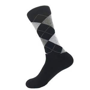 Men Argyle Crew <b>Socks</b> Breathable Cotton Knitted Casual Dress <b>Socks</b> Custom Logo OEM Pairs Men's Classic Crew <b>Socks</b> Unisex Sports - Product Image 4