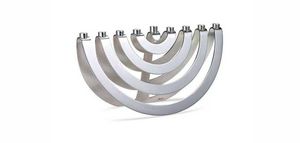Latest Gold Metal Menorah <b>Candle</b> Holder 9 Branch Hanukkah Candelabra Jewish Festival Table Top Centerpiece Home Decor Gift Stand - Product Image 2