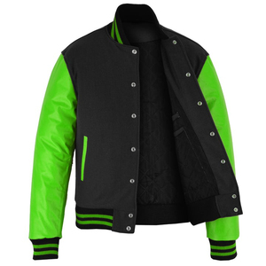 OEM Service Customized High Quality Canvas Waterproof Reversible Windproof Breathable Front Varsity Jackets <b>Men</b> Winter Wear New - Product Image 4