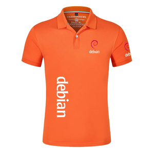 Camisa de Manga Corta de Algodón Blanca para Hombre FASHIONNEWS, con Estampado del Logotipo Debian, Transpirable, Corte Regular, Cuello Clásico, Estilo Hawaiano - Product Image 3