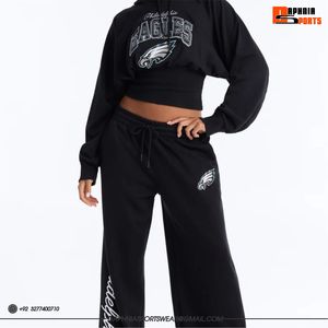 Sweat-shirt à capuche court noir pour femme, avec logo en strass de haute qualité, coupe oversize, décontracté, unisexe, pour l'extérieur, vente en gros - Product Image 4