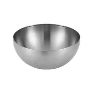 Bol à riz vintage en acier inoxydable finition mate, bassine à soupe traditionnelle en métal, vaisselle durable résistante à la chaleur pour une table élégante - Product Image 3