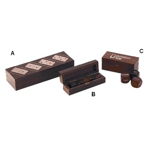 Juegos de madera dados forma cuadrada pulido Sheesham madera superior Artículo 16mm caja decorativa para el hogar incrustaciones elegantes diseño único de alta calidad - Product Image 1