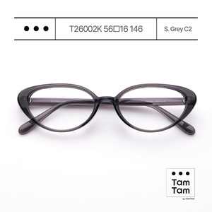 แว่นตา Tam Tam Cat Eye T26002K 56 16 146 S. สีเทา C2 ฟูลริมกรอบแก้ไขสายตาสำหรับผู้หญิง - Product Image 1