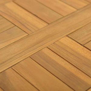 Tavolo in legno massello Teak 15.7 quadrato "x 15.7" x 1 "pollici - Product Image 5