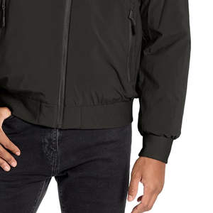 Chaqueta bomber personalizada 100% poliéster, ligera, de la mejor calidad, a la moda para hombre, impermeable, con parches OEM. - Product Image 4