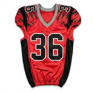 Uniformes Deportivos Personalizados de Fútbol Americano con Sublimación, Diseño Digital de Camuflaje Gris, para Entrenamiento - Product Image 4