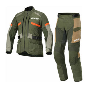 Traje de Motociclismo Impermeable Personalizado para Hombre, Conjunto de Chaqueta y Pantalones para Motocicleta, Equipo de Protección para Motociclistas de Aventura y Turismo - Product Image 4