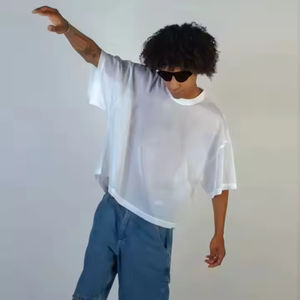 Outdoor Use Customized Color <b>Men</b> Boxy Fit T-Shirt Breathable <b>Best</b> Design Boxy Fit T-Shirt Boxy <b>Men</b> T Shirts For Summer - Product Image 2