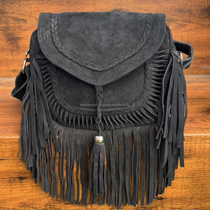 กระเป๋าสะพายพาดลำตัวหนังกลับวินเทจของผู้หญิงกระเป๋าสะพายข้างหนังกลับแท้ความจุเยอะ - Product Image 2