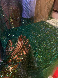 African French Tulle Printed Embroidered <b>Net</b> <b>Fabric</b> 100% Polyester Eco-Friendly Breathable Car Mesh Lace <b>Fabric</b> Manufacturer - Product Image 1
