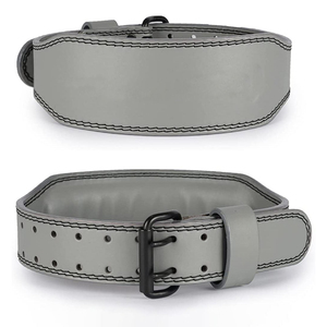 Best Quality Foldable Portable Breathable Unisex Weightlifting Leather Back Support Power <b>Belt</b> with Heavy Duty Non-Slip Buckle - Product Image 1