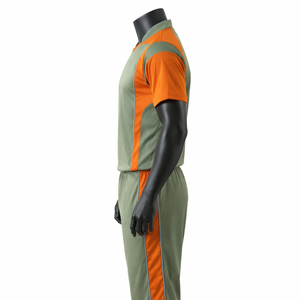 Custom Cricket Uniform Set V Neck Jersey <b>Pants</b> Breathable Quick Dry OEM Private Label Wholesale Manufacturer - Product Image 5