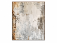 Art mural abstrait Wabi Sabi sur toile, tons neutres, peinture minimaliste moderne, décoration intérieure