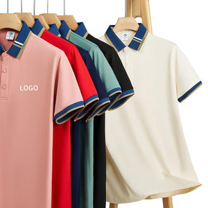 Polos de Verano de Alta Calidad, Manga Corta, Combinación de Algodón, Nuevo Diseño, Transpirables, para Hombre - Product Image 1