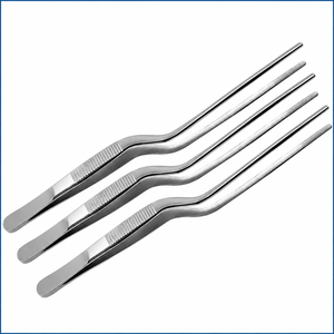 Pinces chirurgicales en acier inoxydable à pointe courbée pour la chirurgie générale, certifiées CE, classe I, instrument manuel - Product Image 4