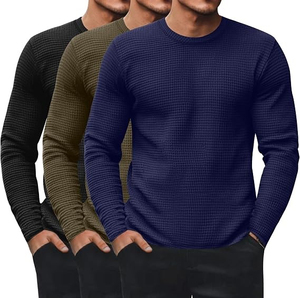 Camiseta Térmica de Manga Larga para Hombre, Camiseta Casual para Invierno, Capa Base Cálida para Actividades al Aire Libre - Product Image 2