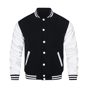 Custom 300GSM 8020 Wool Men Old School Varsity <b>Jackets</b> Men Wholesale Blank Letterman Varsity <b>Jackets</b> Custom Bomber - Product Image 1