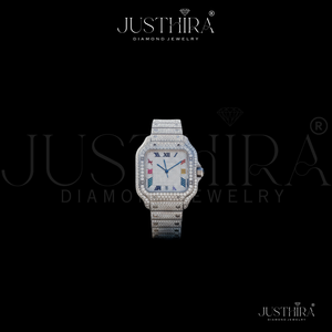 Reloj de Cuarzo con Diamantes Moissanite de Excelente Calidad para Hombre, Correa de Acero Premium, Reloj de Pulsera para Negocios, Suministro Disponible en Todo el Mundo - Product Image 4