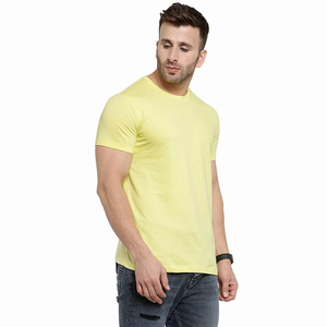 Men Athletic T-Shirts Moisture Wicking Street Wear OEM Private <b>Label</b> Solid Color T-Shirts Breathable Knitted T-Shirts - Product Image 4