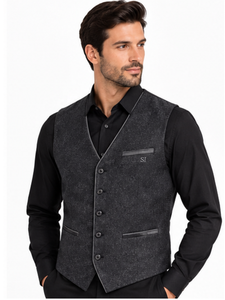 Gilet de Costume Homme Formel Coupe Slim à Boutons - Product Image 2