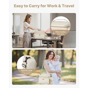 Étui de transport portable pour tire-lait, imperméable, beige, tapis qui s'adapte aux accessoires de pompage S1/S2 pour le travail, les voyages et l'utilisation familiale - Product Image 6