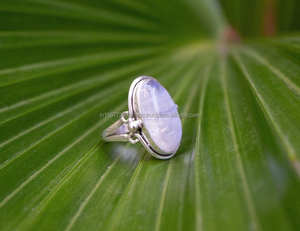 925 bague en argent Sterling véritable pierre gemme bohème bague à la main bijoux en argent bague cadeau pour elle - Product Image 3