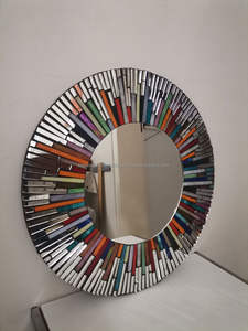 Miroir mural en mosaïque moderne fait à la main de la meilleure qualité pour la décoration murale d'un hôtel et d'un restaurant directement d'Inde - Product Image 5