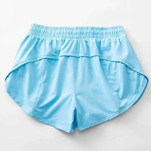 Shorts Deportivos para Mujer, Color Azul Claro, de Secado Rápido, Corte Holgado, con Cordón Ajustable - Product Image 2