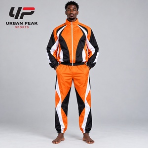 Survêtement homme de qualité supérieure, tissu nylon durable, coupe confortable pour l'entraînement, la course, le fitness et les tenues décontractées. - Product Image 1