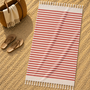 Serviette Fouta en Coton Teint Premium 100% Coton Turc, Serviette de Plage et de Hammam, Séchage Rapide, Légère, Douce, Absorbante, Design Personnalisé - Product Image 1