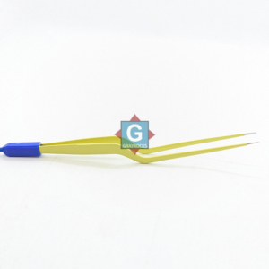 Pinzas Bipolares Desechables Grayrocks, Tipo Bayoneta, Color Amarillo, Instrumento Quirúrgico de Diagnóstico Manual - Product Image 1