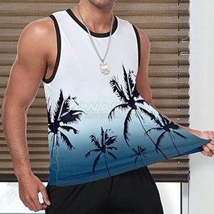 Casual Fitness Men Tank Tops Made For Active Lifestyle With Lightweight Structure And Breathable Comfort Wear - Product Image 3