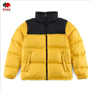 Chaqueta Acolchada de Diseño Personalizado para Hombre, Cuello Alto, Patrón Sólido, Tela Transpirable con Logotipo Personalizado - Product Image 2