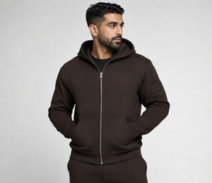 Mens soft zip hoodie created for warmth comfort and freedom of movement with a clean modern appearance for daily use OEM - Product Image 1