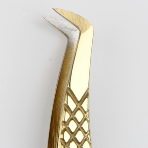 Pince à épiler professionnelle pour extensions de cils, en acier inoxydable, application de précision des cils, équipement de salon de beauté - Product Image 4