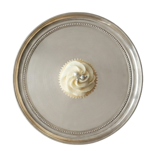 Soporte de exhibición de un solo nivel plateado para tartas, utensilios de mesa para fiestas de boda, accesorios para postres - Product Image 2