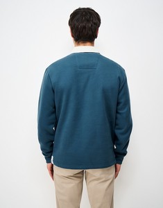 เสื้อเชิ้ตแขนยาวสีน้ำเงินสำหรับผู้ชาย ปกติดกระดุม แขนยาวเต็มตัว สีพื้น ผ้าป๊อปลิน ระบายอากาศได้ดี เหมาะสำหรับใส่ในฤดูใบไม้ผลิ - Product Image 3