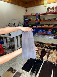 Precio al por mayor, cabello humano virgen vietnamita crudo recto de hueso de Color gris, paquetes de cabello humano sin procesar, trama Genius con cierre de encaje - Product Image 2