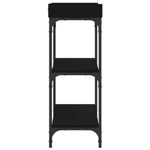Tavolo Console Regolabile in Legno Ingegnerizzato Nero di Medie Dimensioni con Design Elegante - Product Image 5
