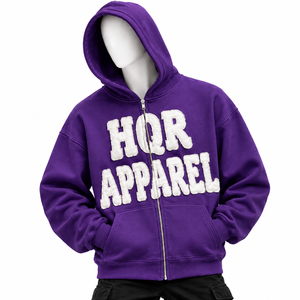 HQR Apparel Men's <b>Black</b> Hooded Pullover Fleece 100% Cotton Breathable <b>Sweatshirt</b> for Casual Hoodie Regular Fit Winter - Product Image 5