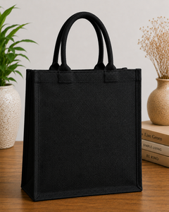 Reduce Reuse Recycle Jute Shopping <b>Bag</b> <b>Medium</b> <b>Size</b> Hand Carry Tote For Groceries - Product Image 6